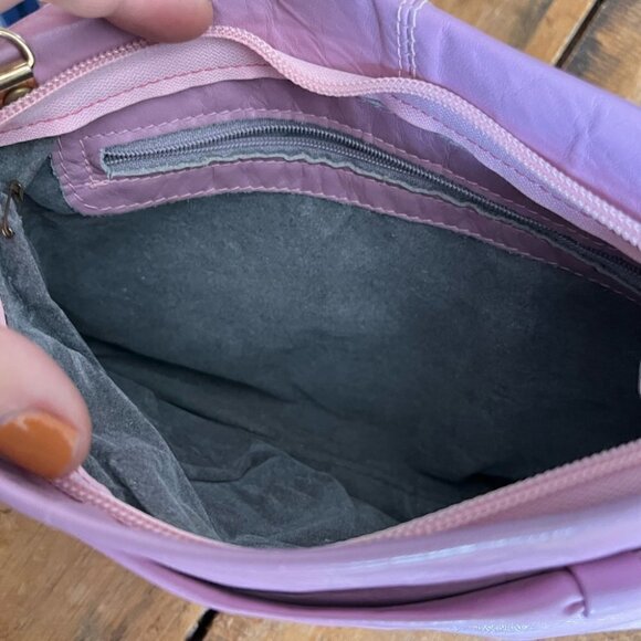 2/40$ LEATHER Vintage barbie Pink Bag cross body bag - Picture 7 of 9